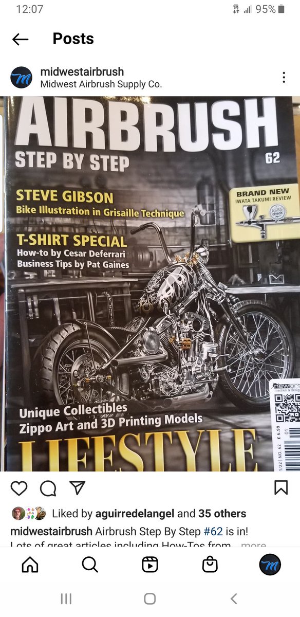 MidwestAirbrush's tweet photo. Airbrush Step By Step #62 is in!
Lots of great articles including How-Tos from Steve Gibson and Pat Gaines and more... https://t.co/oPewRUpp1r