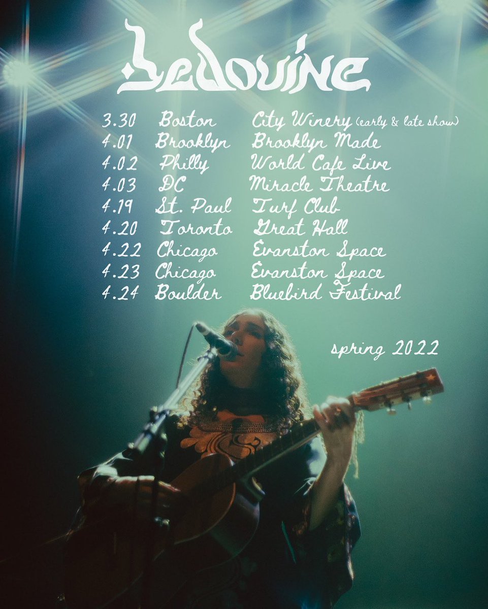 Spring 2022, on sale now 🌷
bedouinemusic.com/tour