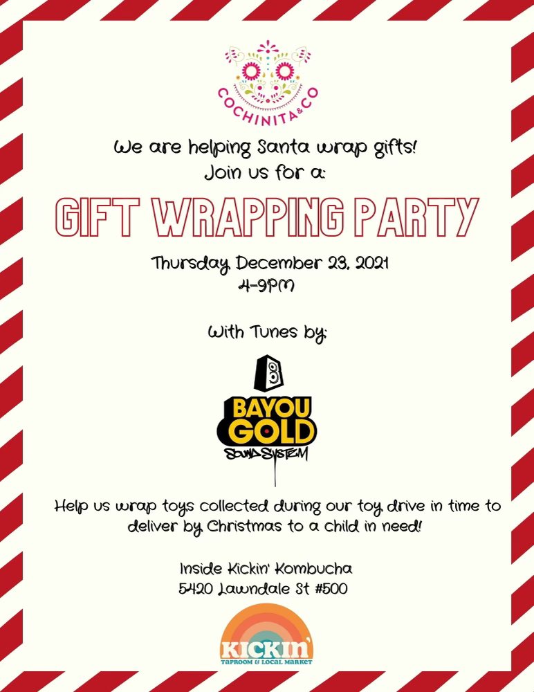 We received over 250 toys! (Thank you <a href="/TrioElectric/">TRIO Electric</a>) We need hands! Join our gift wrapping party at <a href="/kickinkombucha/">Kickin' Houston</a> on the 23rd!