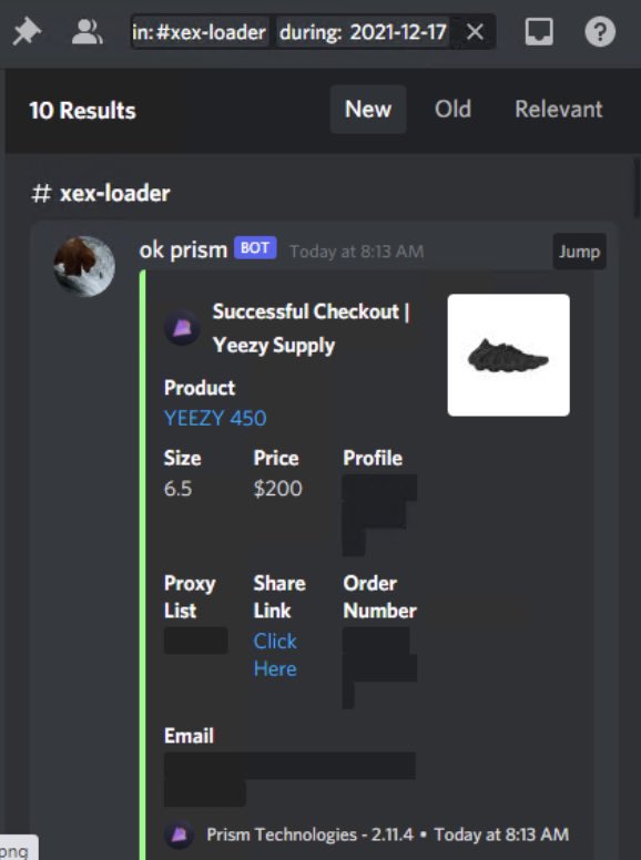 cbear (@cbear__) on Twitter photo ty <a href="/PrismAIO/">Prism</a> for being the easiest bot to use in the history of botting. ran bae size only.
<a href="/BakerProxies/">Baker Proxies</a> // <a href="/PorterProxies/">Porter Proxies</a>
<a href="/SKSupply/">SK Supply</a> ty <a href="/PrismAIO/">Prism</a> for being the easiest bot to use in the history of botting. ran bae size only.
<a href="/BakerProxies/">Baker Proxies</a> // <a href="/PorterProxies/">Porter Proxies</a>
<a href="/SKSupply/">SK Supply</a>