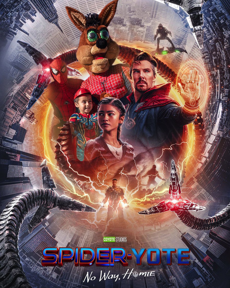 SpursCoyote's tweet photo. Welcome to the Yote-verse! 🕸🕷 https://t.co/YNeOA9lRzm