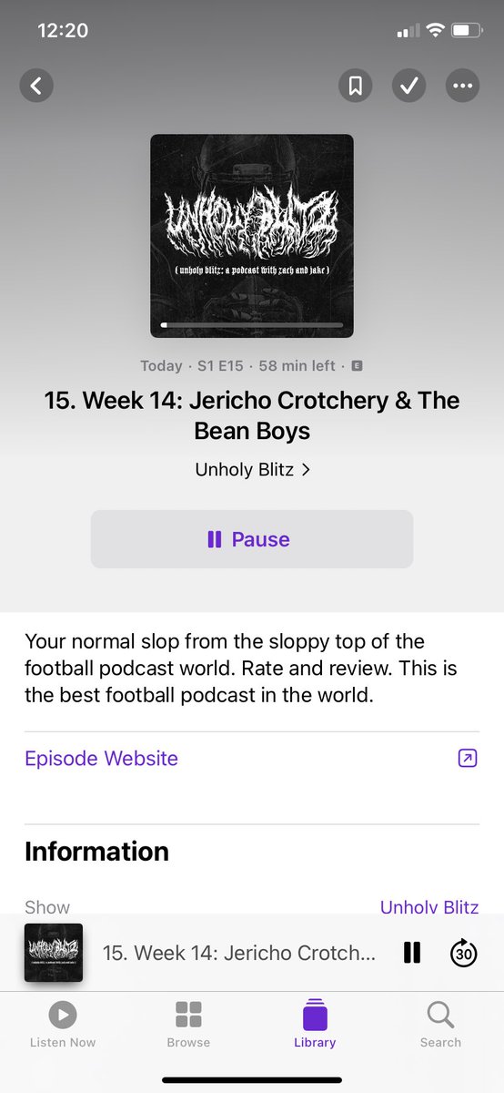 Special late episode! Listen to it and let it fill your bowl full of beans. Available on Spotify and Apple Podcasts