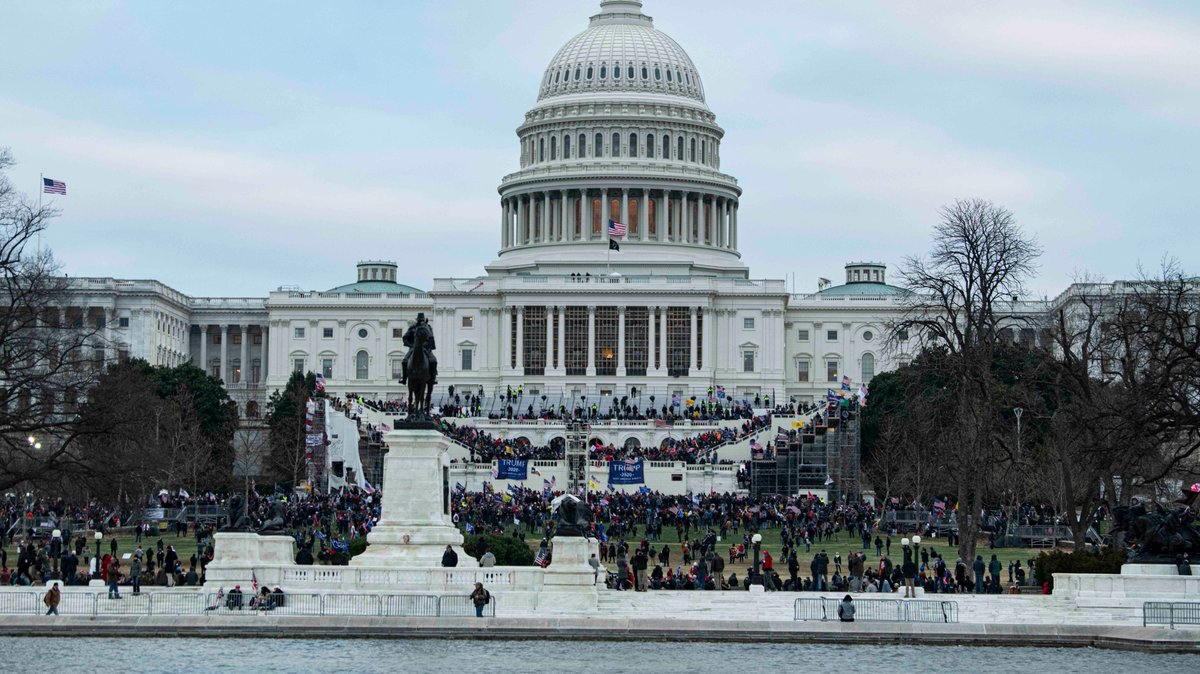Trump supporters storm the U.S. Capitol on January 6, 2021.
