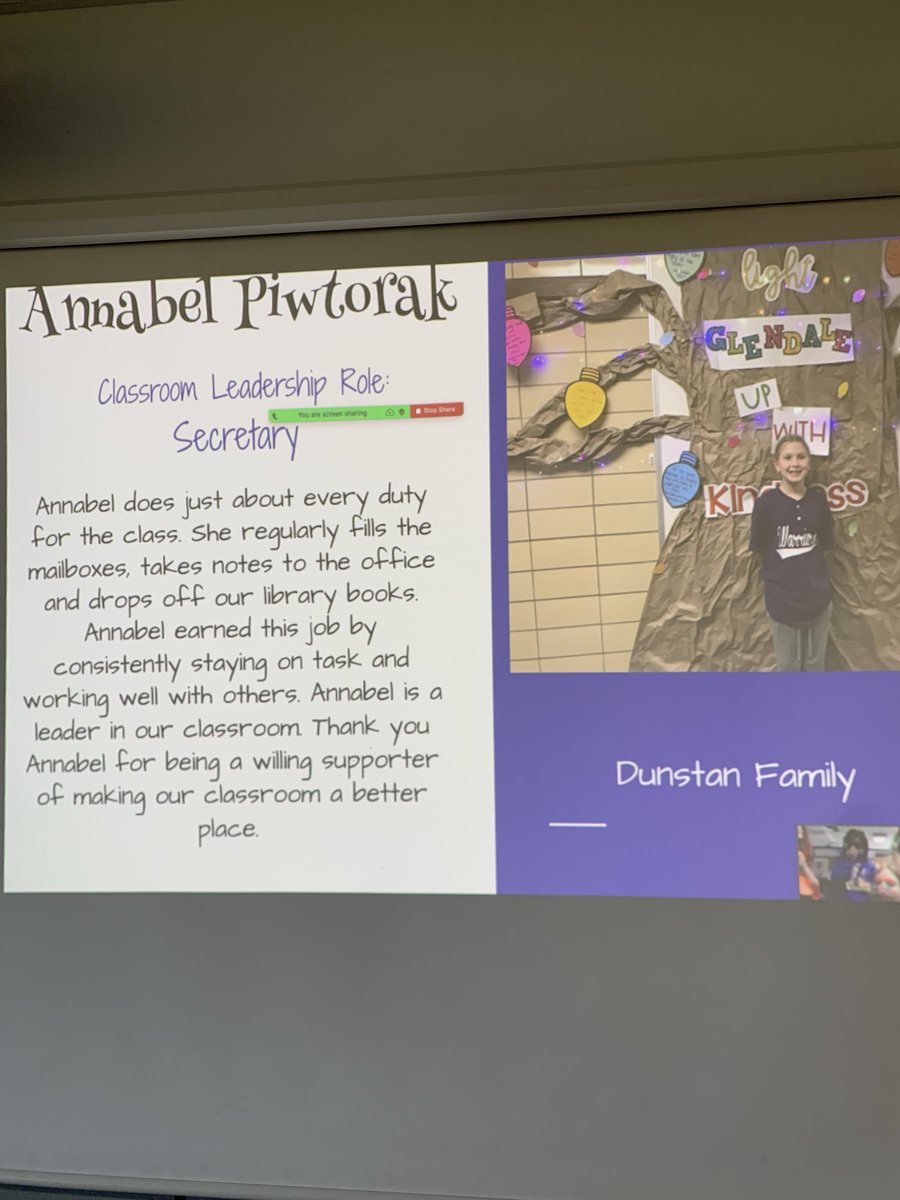 JoleenDimitroff's tweet photo. Extraordinary Glendale Leaders! Here are a few of the Leaders celebrated at today’s Virtual Leadership Assembly…congratulations Alexis, Iva, Kaiden and Annabel!!  ⁦@GlendaleSH⁩ ⁦@SweetHomeCSD⁩ https://t.co/oW8Ecc3X4s