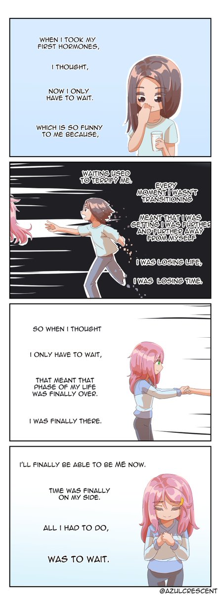 Wait 

Take the pill sure does hit hard now.

Special thanks to <a href="/OzTheTerrible/">Oz the the the the the the</a> for listening to my anxieties when i was about to take my first pill lol