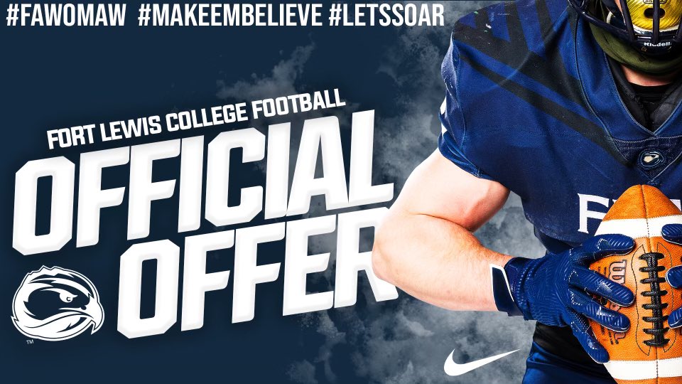After a great call with <a href="/TheCoach7Bible/">Jordan Bible</a> I’m excited to announce I’ve received an offer to Fort Lewis University <a href="/GHSWolvesFB/">Grandview Wolves Football</a> @TheFortFootball