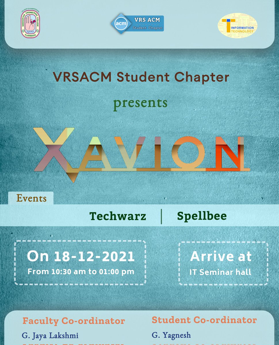 acm_vrsec's tweet image. XAVION 🔥🔥
.
.
.
.
#vrsec #vrsacm
#acm #acm_vrsec 
#acmevents 
@Indiaacm