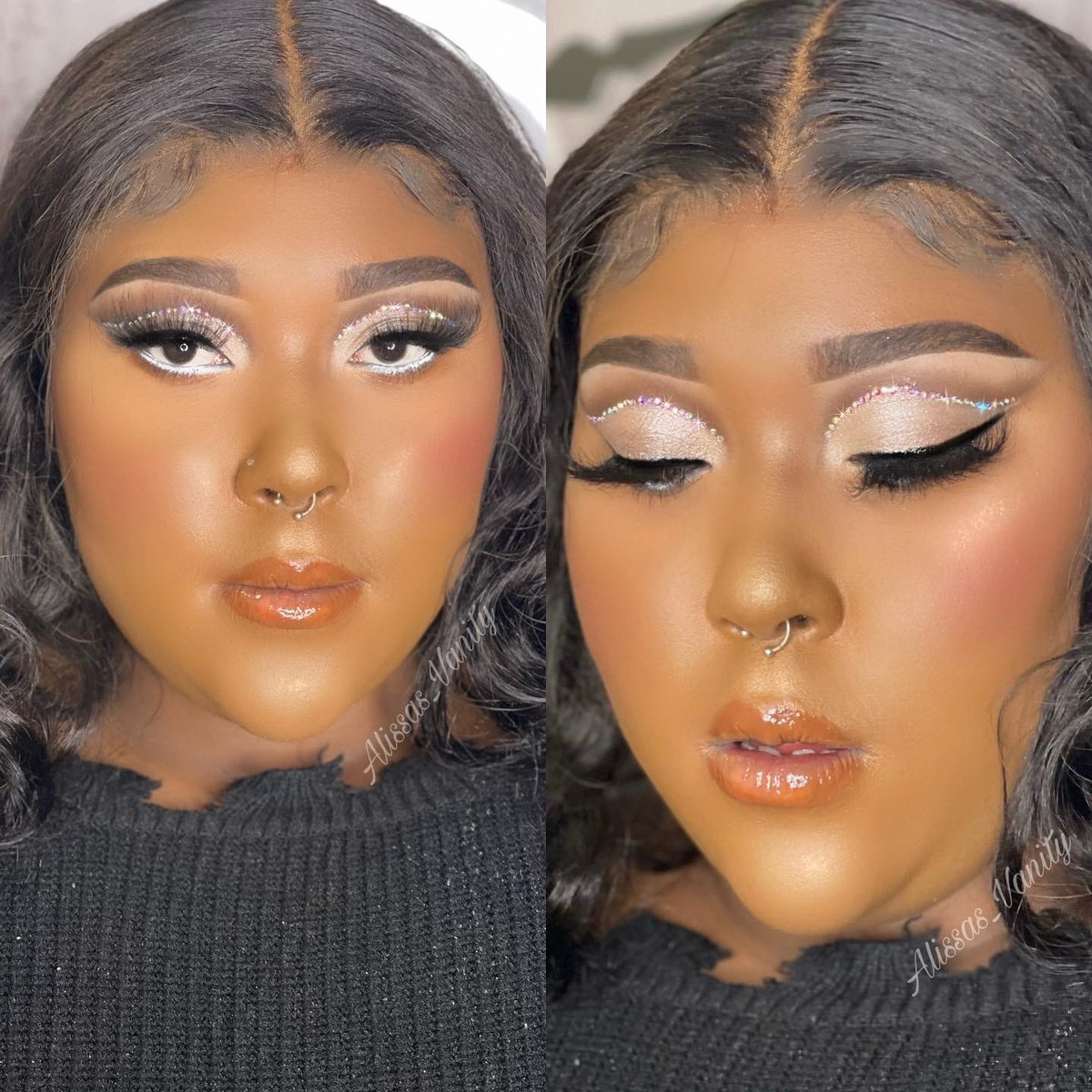 Alissas_Vanity's tweet photo. Rhinestone cut crease by meโจfollow me for more looks like this #makeup #makeupforwoc #makeupartist #makeupaddict #makeuplooks #makeover #makeupbyme https://t.co/slWWVmdRSe