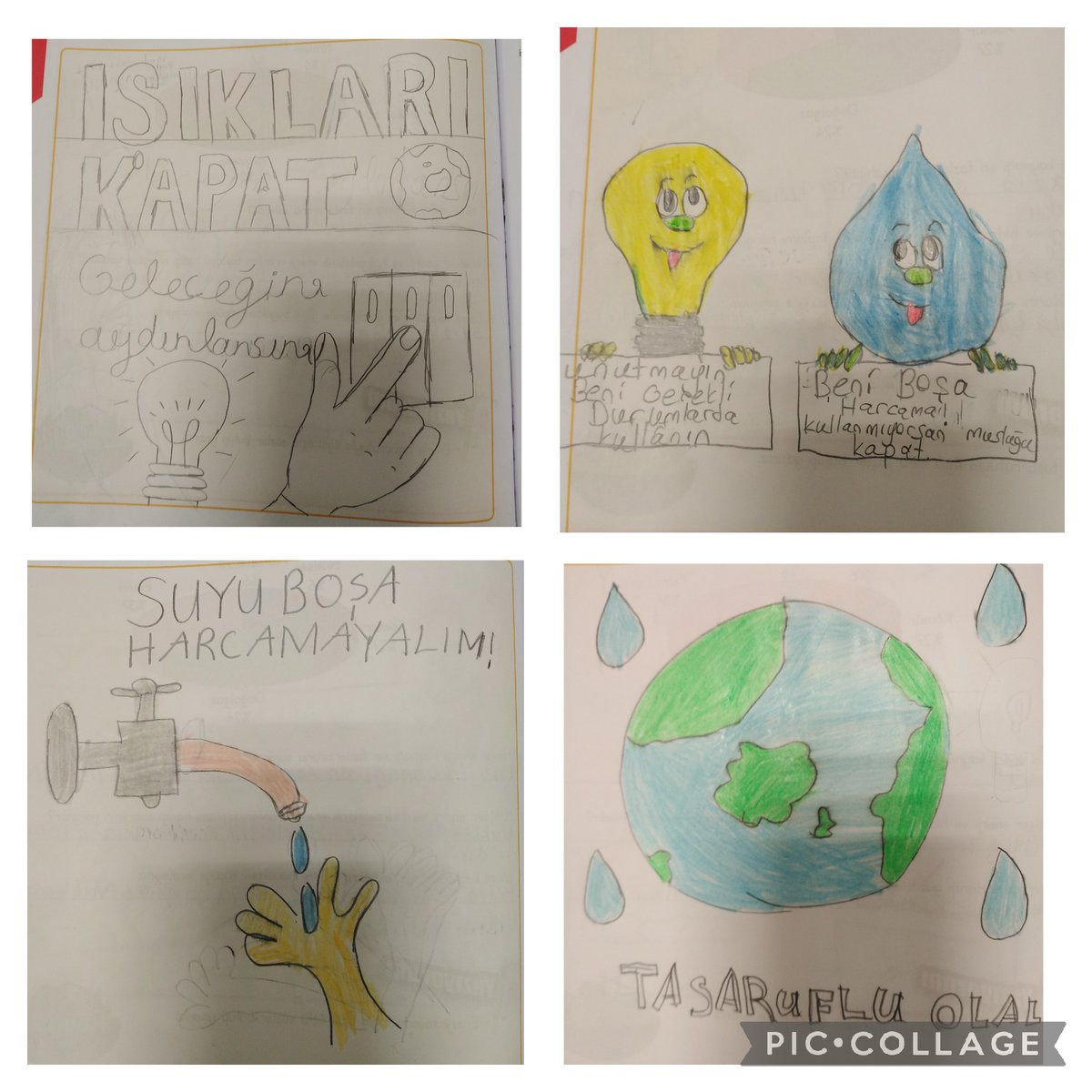 zlemSevim17's tweet photo. 4.Sınıflar olarak iklim değişikliği modülüne uygun afiş çalışmaları gerçekleştirdik. Hiçbir şey için geç değil, yeter ki bilinçli olalım 💪💪🌍🌅💧
@BurhanGizem @AkkayEsra
@BahcesehirBursa https://t.co/jFb88Z486k