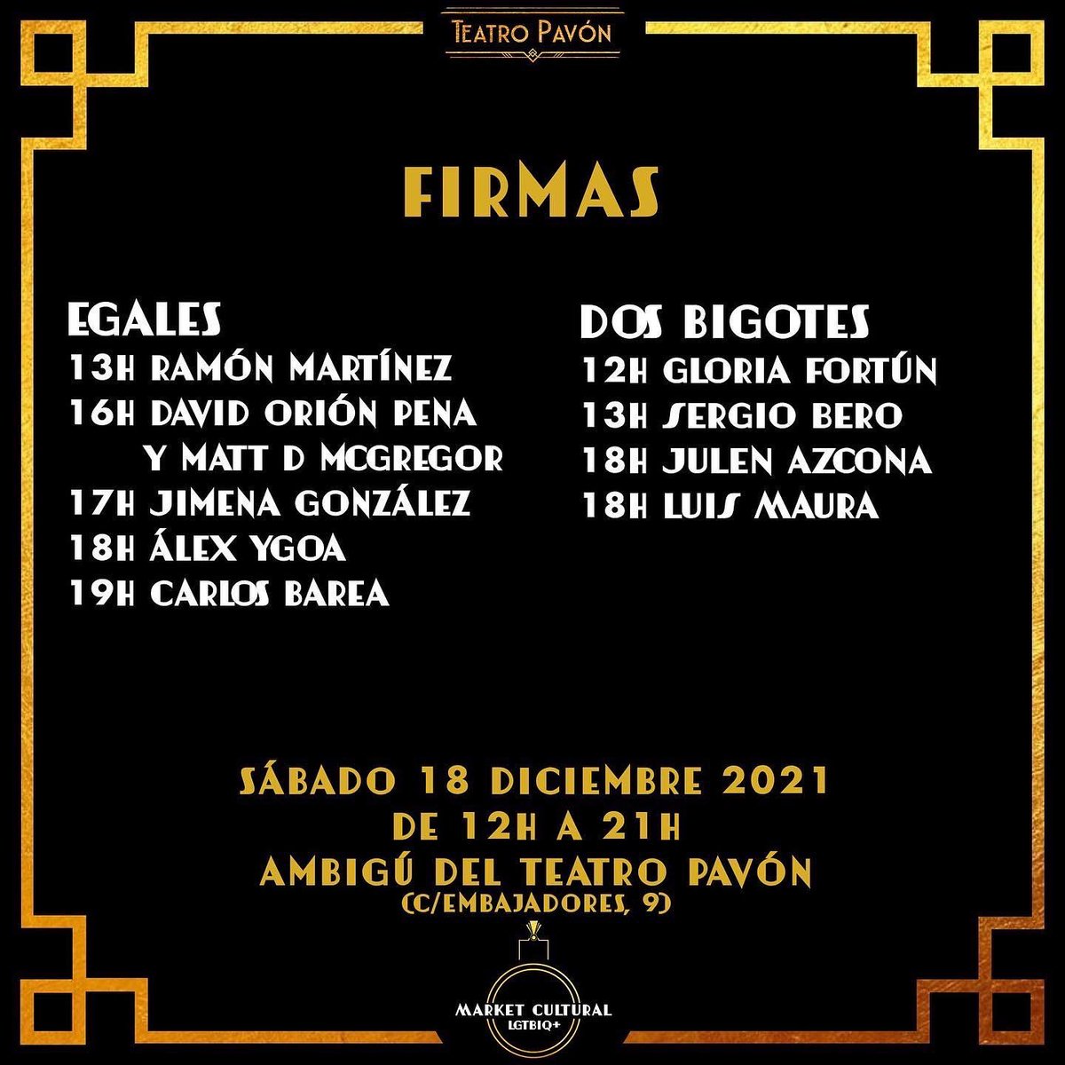 editorialegales's tweet photo. Mañana os esperamos en el I Market Cultural LGTBIQ+, que organizan @libreberkana y @elteatropavon de 12h a 21h. Mesas, firmas, charlas, vermú… ¡un plan perfecto!🏳️‍🌈📚 https://t.co/EXQ2KmxUrc