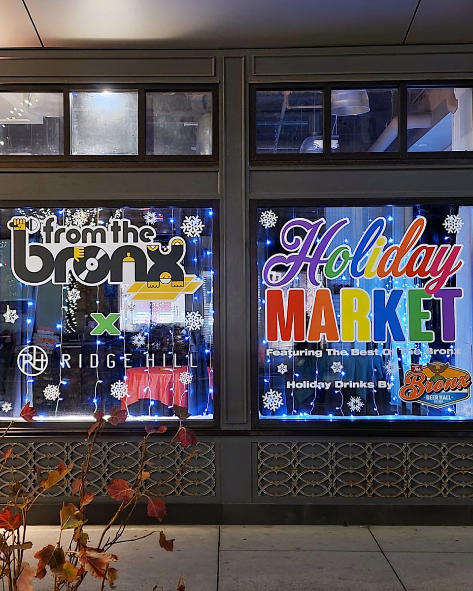 fromTheBronx's tweet photo. @FROMTHEBRONX TO @SHOPRIDGEHILL HOLIDAY MARKET! TMRW, SAT, DEC 18 from 1 PM - 8 PM. 
Vendors include:
@Eternile
@CardsByDe
Father &amp; SonsKitchen
Brazen Flavas
@georgerafaelinc
@5islandblend
@discover_cbd_ny
@BronxBeerHall

LIVE MUSIC by DJ NELLY G! 

We'll see you there!! https://t.co/qkR4DvtOds