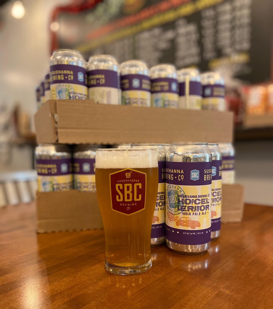 SBCbeer's tweet photo. The long-anticipated wait for #Hopcellerator is over!๐บ
Citra, Simcoe, Cascade, and Amarillo hops, are the stars of this supercharged #IPA. With a hopped-up flavor and lots of citrus zest, tropical, and pine floral notes, this defiantly delicious #brew is all-American. #beer https://t.co/PHfHRC6DHm
