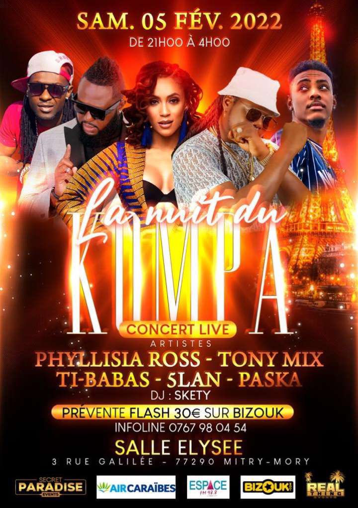 Le 5 février 2022 je serai sur Paris à la “ Salle Élysée “ pour la première fois en Showcase!!🤩🙌🏽🔥. FINALEMENT!!! Soyez nombreux et nombreuses, il y aura pleins de surprises et surtout beaucoup de “KONPA” . On se voit bientôt 😉 #teampaska