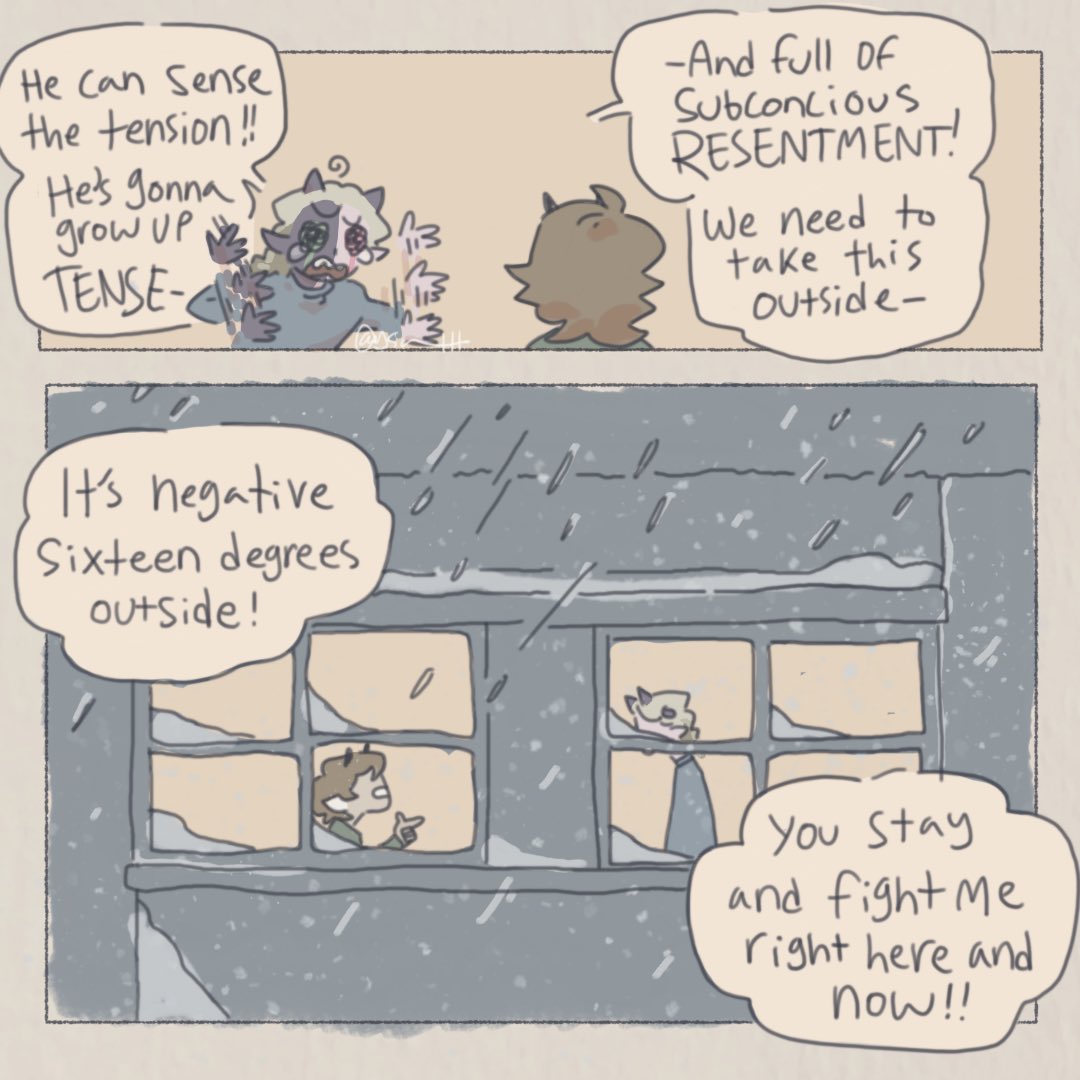 lysarttt's tweet image. Quarrel in the beeduo household 
[1/2]

#beeduofanart #tubbofanart #ranboofanart #dsmpfanart