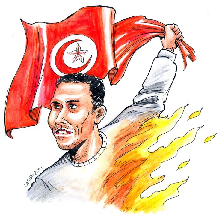 December 17 2010 - Tunisia: Young peddler Mohamed Bouazizi set himself on fire in front of Sidi Bouzid palace for abuse of authority https://t.co/eFS2HcB8W0