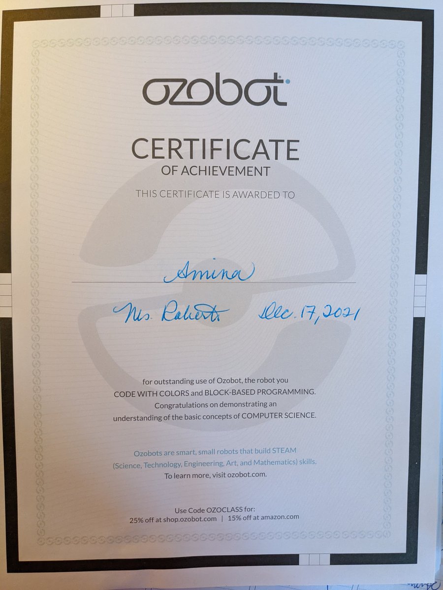 tanya_ottgrl's tweet photo. Celebrating success! During #HourOfCode week and into this week students applied their understanding of block programming learned from @scratch to make robots move using #ozoblockly and @Ozobot They are very proud of their accomplishments! #SawmillCreekES #OCDSBcodes https://t.co/SBwxRn7JQx