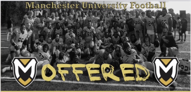 #AGTG I’m blessed to receive an offer from <a href="/ManchesterUniv/">Manchester University</a> thank you <a href="/CoachWaltRaines/">Coach Raines</a> for the great conversation. 

<a href="/coach_awood/">Anthony Wood</a> <a href="/Coach_Coats/">Kyle Coats</a>