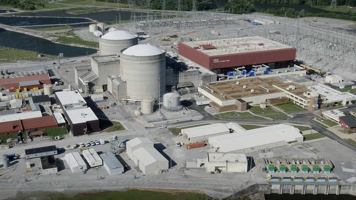 GovNuclear's tweet photo. WRITE THIS DOWN✍️: The Sequoyah Nuclear Power Plant provides clean power to more than 1.3 million homes in Tennessee. It’s named after a famous Cherokee scholar, who developed one of the only written languages of any Native American Tribe.
📸: @TVANews https://t.co/5w8wL3fZRO