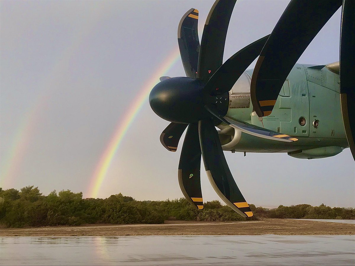 Chasing rainbows #A400 #A400M #chasingrainbows #Airbus