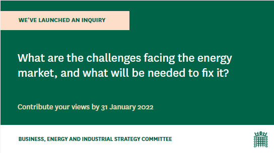 What are the challenges facing the energy market, and what will be needed to fix it? Tell us your views by 31 Jan