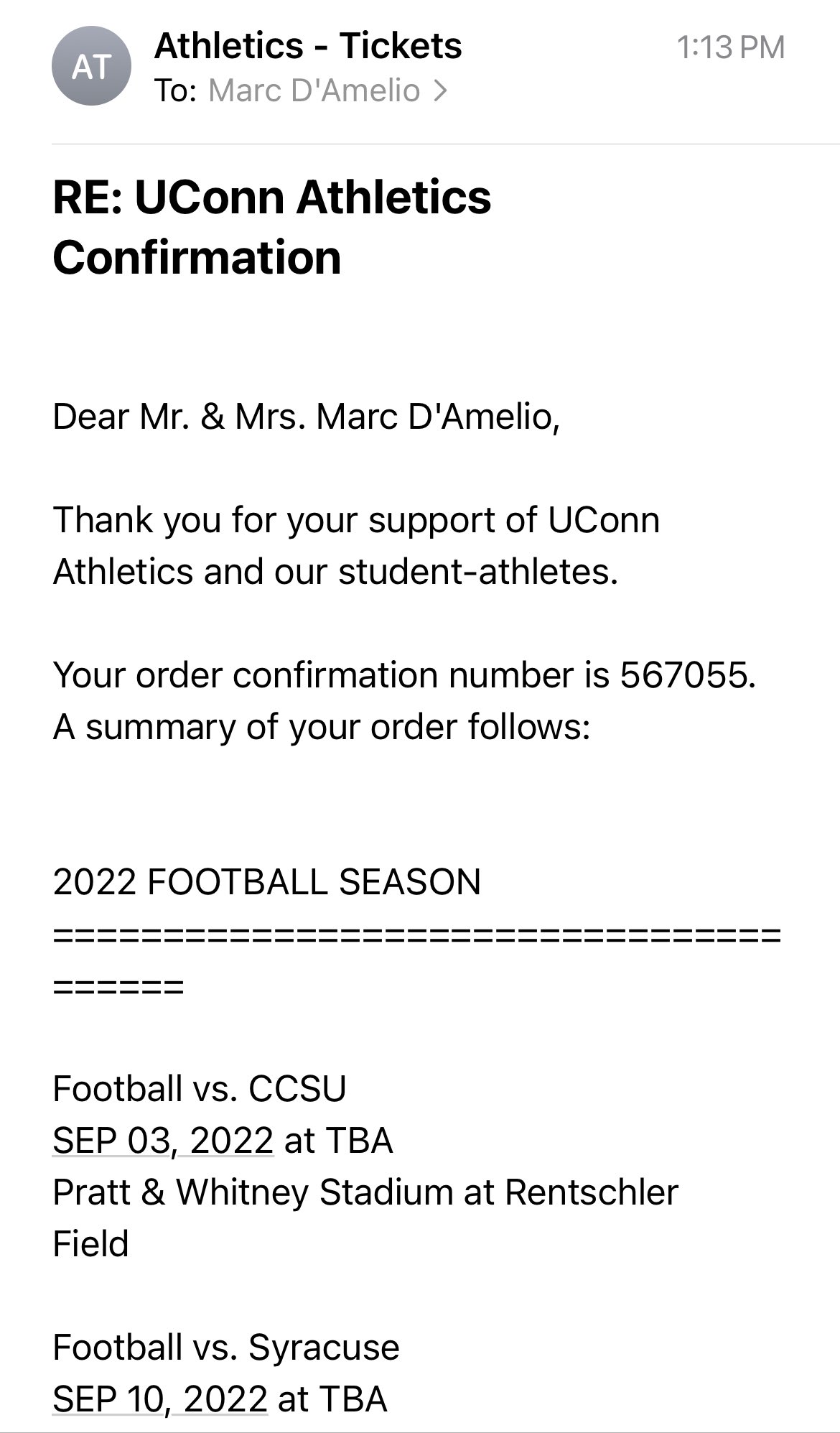Marc D'Amelio on Twitter: "The D’Amelios are in for the 2022 UConn