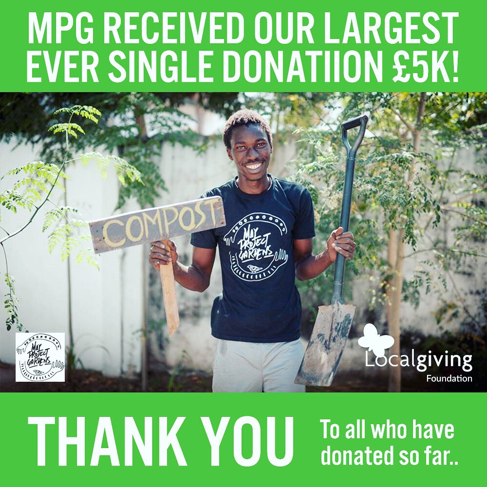 We have received our Largest ever single donation of £5000! Thank you everyone so much for the support from all of us at MPG, we really appreciate it. If you use this link from @localgiving the amount you donate gets doubled with the help of Local Giving! localgiving.org/charity/may-pr…