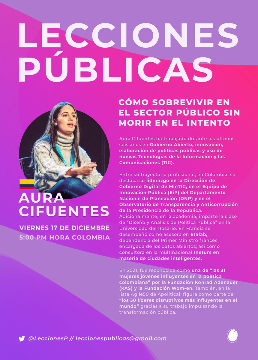 ⏰¡En pocas horas estaremos hablando con <a href="/CifuentesAura/">Aura Cifuentes</a>!🤩 Los esperamos a las 5:00pm hora Colombia, la cita es aquí👇
youtu.be/yhPnr4NfpgA