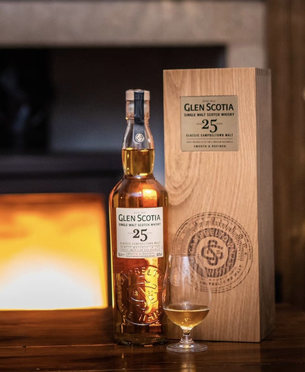 If there was one dram to savour with only the finest of company, it would be the Glen Scotia 25 year old.

Crowned the World's Best Whisky 2021, gather round the fire and share a dram of this prestigious malt:
glenscotia.com/products/25-ye…