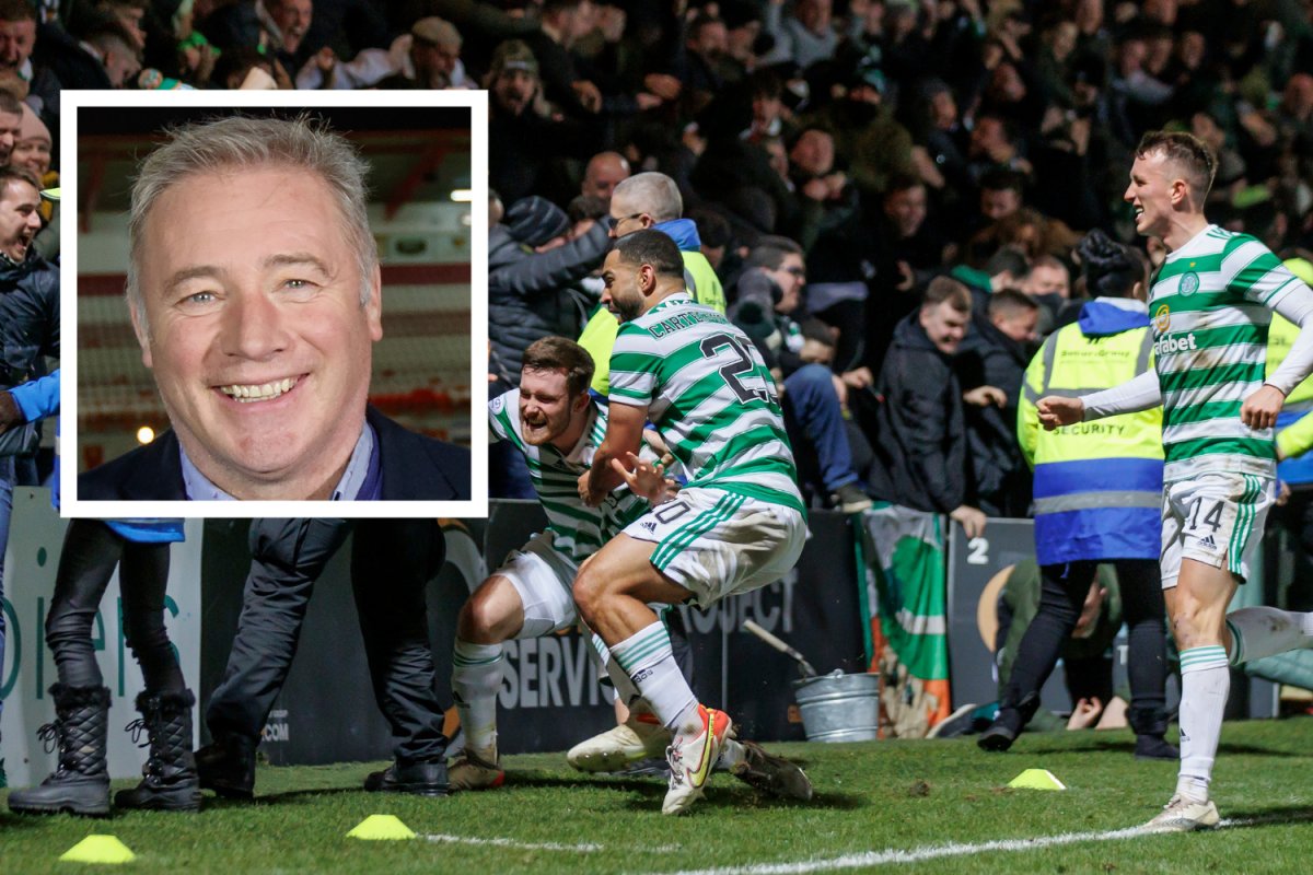 scotsunsport's tweet photo. Rangers legend Ally McCoist pokes fun at Celtic's celebrations and says it will be like VE Day if they beat a top six side

https://t.co/ul4nrcxGAV https://t.co/66TgD2TImI
