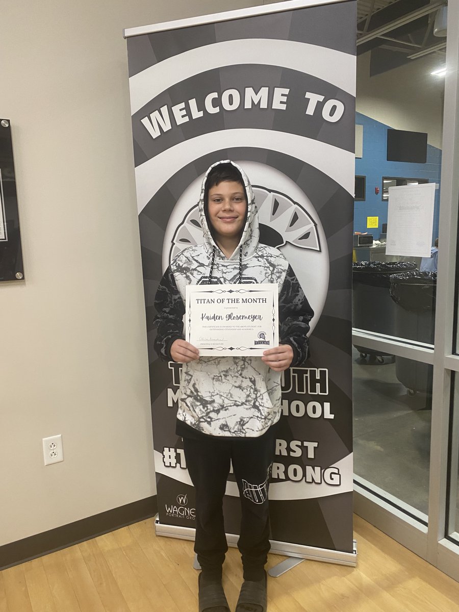 Ms_CZess's tweet photo. The following students were recognized as the Titan of the Month for December: Mi'ra. (6th), Kaiden G. (7th), &amp; Ben K. (8th). Congrats, Titans! 
@TroySouthMiddle @TSMGuidance @TSMSAD
#kidsfirst #whateverittakes #nowhatifs https://t.co/bmbsNW9Pns