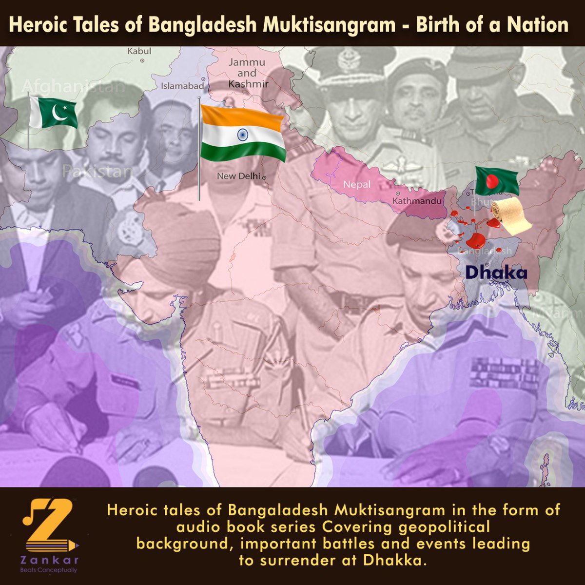 zankarstudios's tweet photo. #SwarnimVijayVarsh #vijaydivas #Hilliandbogura #18december
Heroic Tales of Bangladesh Liberation Audio Series in Marathi and English:
https://t.co/arZz2EKnlV
#india #indiannavy #IndianArmy #indiandefenceforces #Martyrs #LiberationOfBangladesh #IndianAirForce 
#CRPF https://t.co/7GeijEYHHO