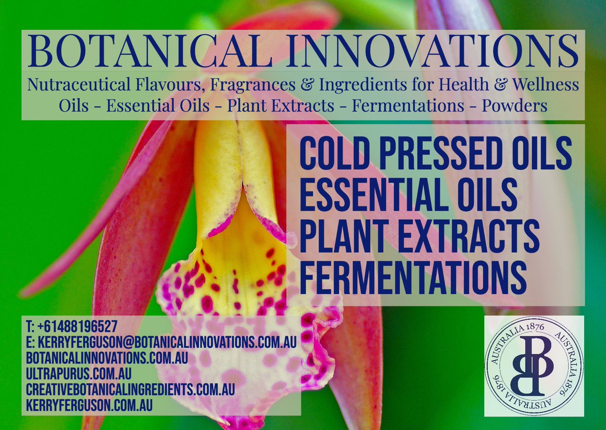 GroupBotanical's tweet photo. Create, Innovate. Nutraceutical Flavours, Fragrances and Ingredients for Health and Wellness. https://t.co/6VbspkvZ2Q #botanicalinnovations #flavours #fragrance #ingredients #wellness #oils #essentialoils #botanicals #applecidervinegar #wine #kombucha #australiannativeplants https://t.co/VJ6AwFdT9r