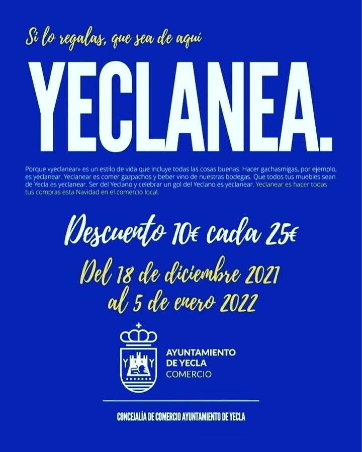 Desde el 18 de diciembre hasta el 5 de enero (o hasta agotar las papeletas) aprovéchate y #Yeclanea para obtener 10€ de descuento por cada 25€ de compra