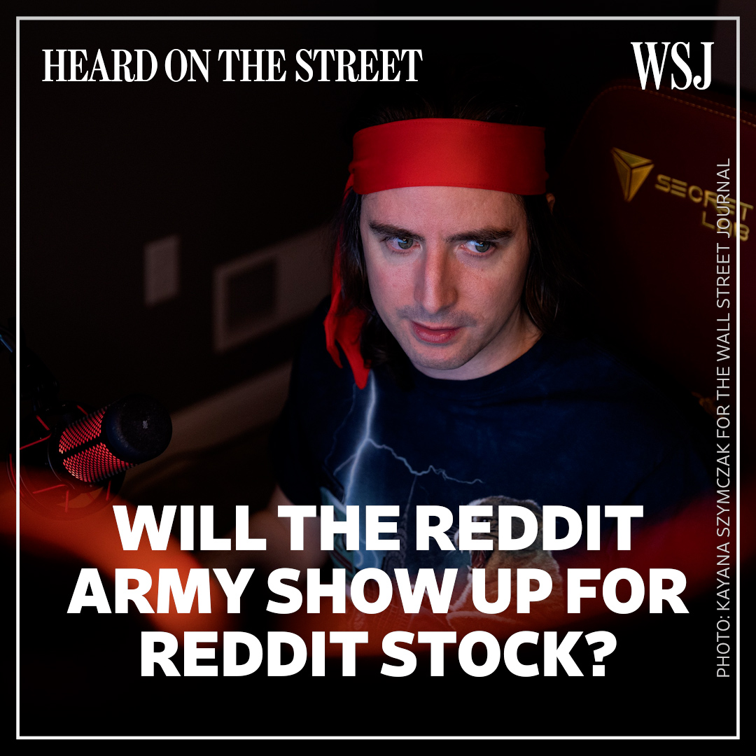 Reddit, the home of r/wallstreetbets, is going public. @Spencerjakab asks if the users who moved markets will want to buy in https://t.co/0cMg5nVDwa  #WSJWhatsNow https://t.co/leXdV3jzaV