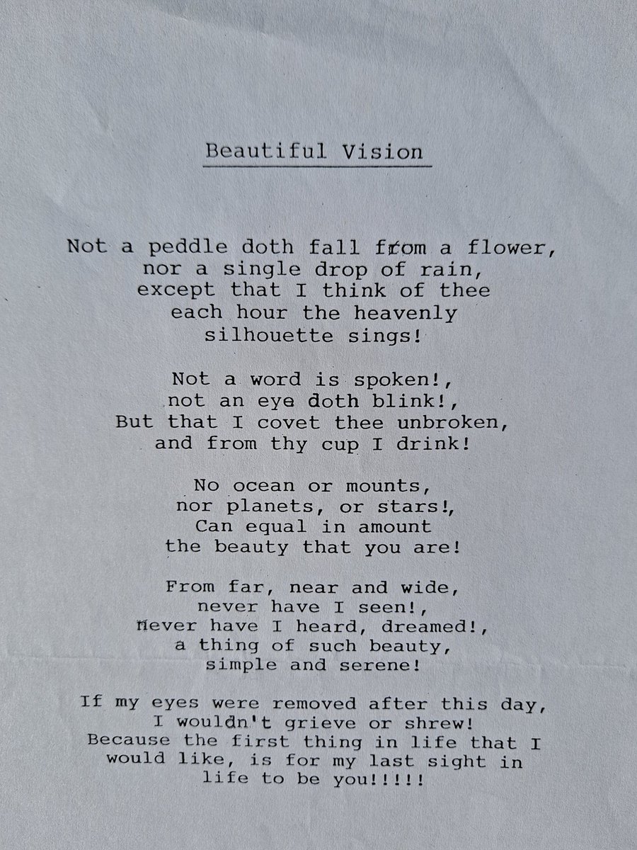 Beautiful Vision 
By: Sean Green
#PoemsOfTheSpirit