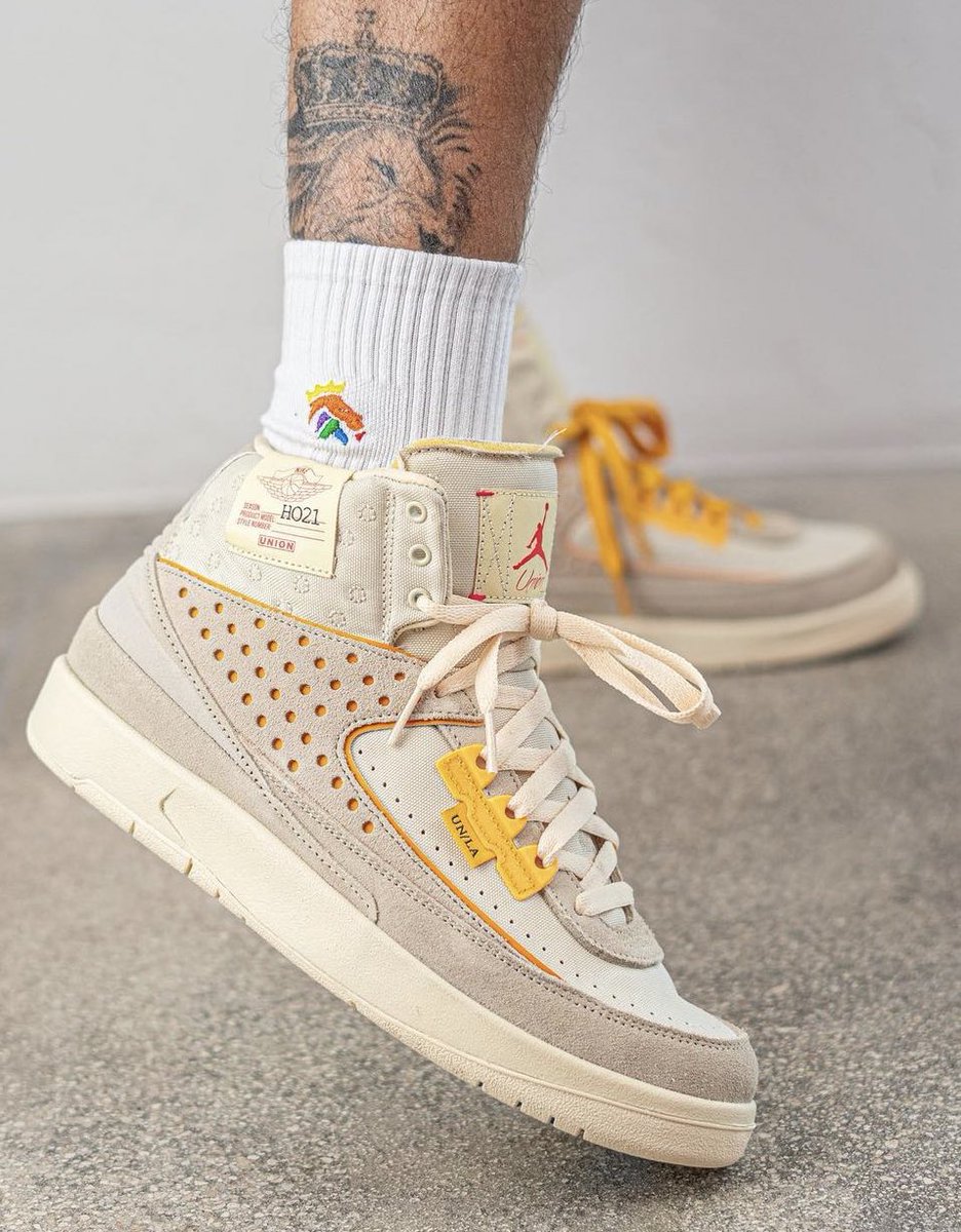 PureSNKRCleaner's tweet photo. Thoughts on the UNION Air Jordan 2? Are these a cop or not? 👀
📸 : @Yankeekicks https://t.co/0Bjfi7TYo2