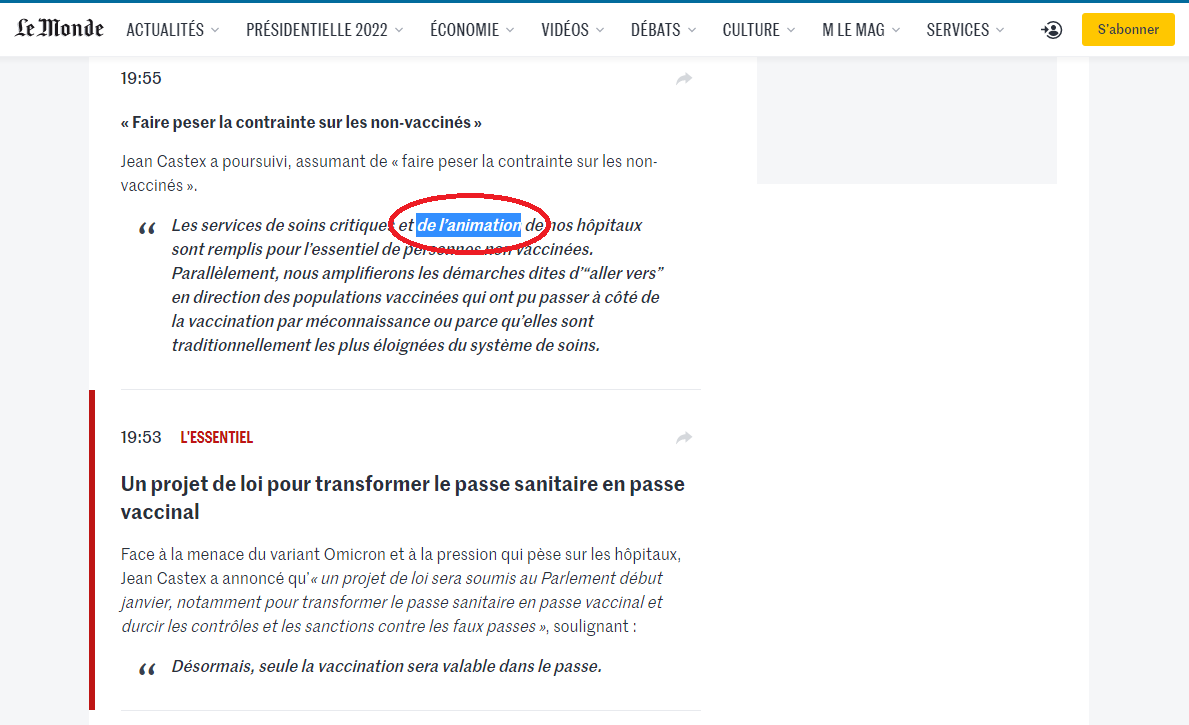 damienboschi's tweet photo. @lemondefr @JeanCASTEX  Beaucoup d'animation dans les hôpitaux en ce moment? https://t.co/5oShclAVbX