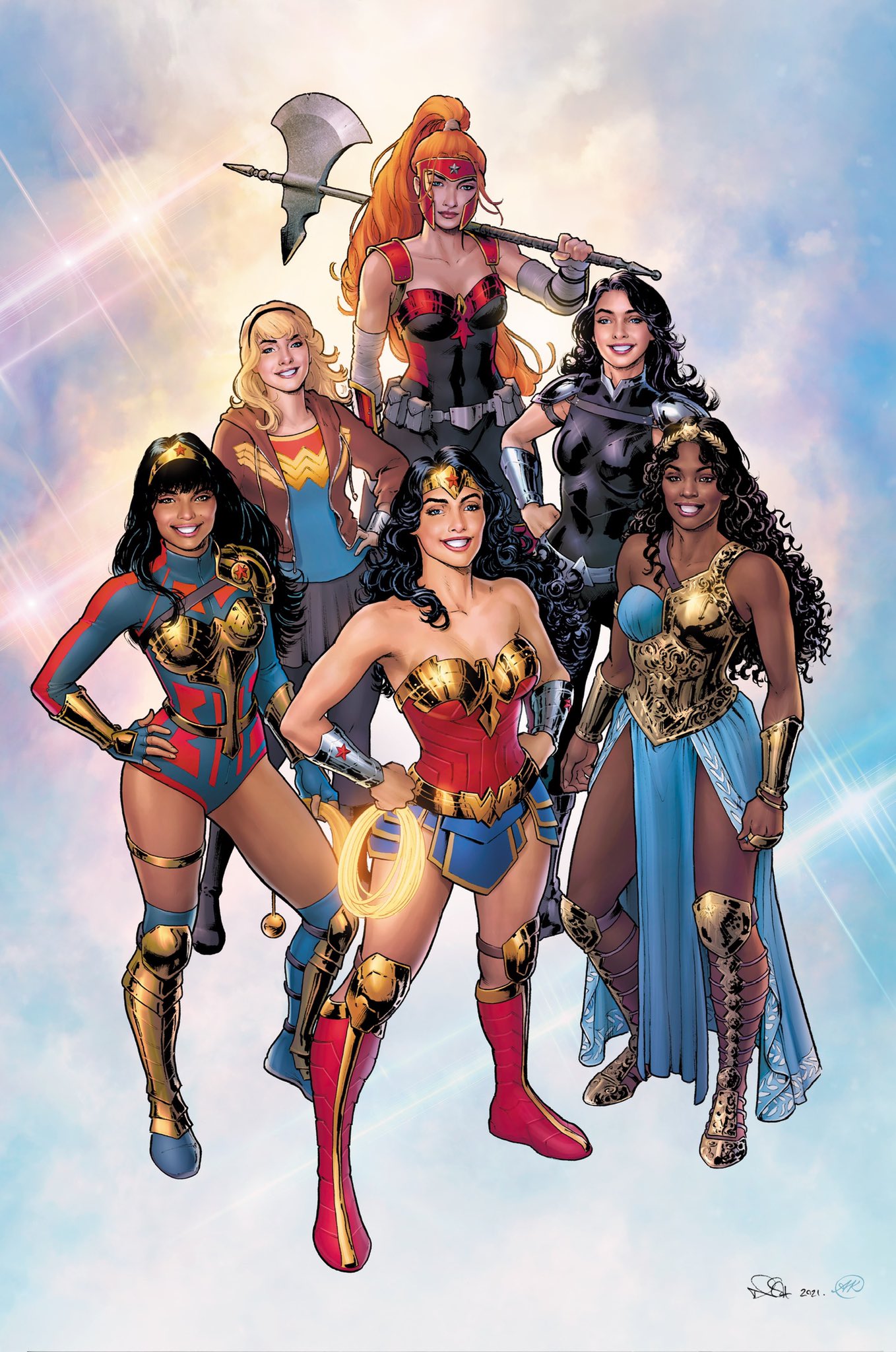 ⚡️Nicola Scott⚡️ on Twitter: "My Wonder Woman variant cover, part of DC's  International Women's Day series, showcasing the current Wonder Family!  Colours by the always fabulous Annette Kwok! https://t.co/I4JRV3A6sL" /  Twitter