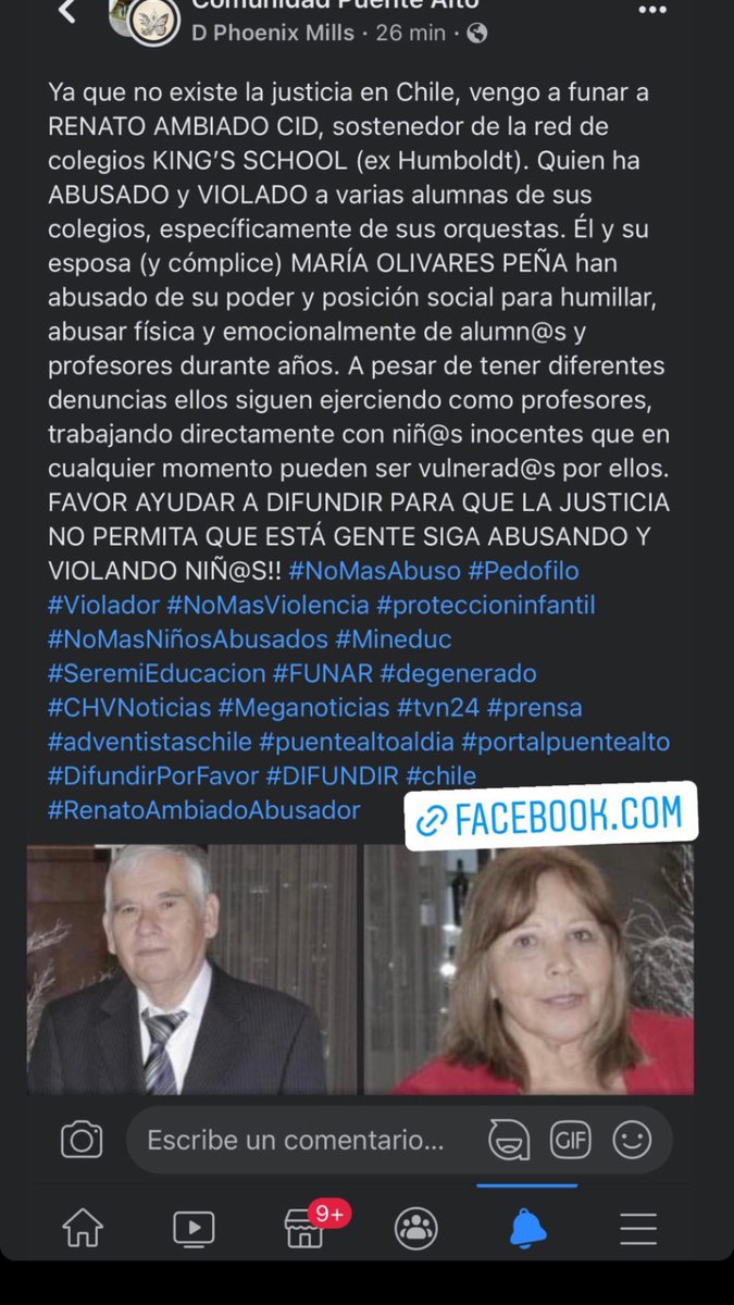 Debbie_G_R's tweet photo. @JoviNomas FAVOR COMPARTIR PARA HACER VIRAL… #RenatoAmbiadoAbusador #pedofilo #Degenerado #Maltrato #Mineduc https://t.co/pT33pvzu7l