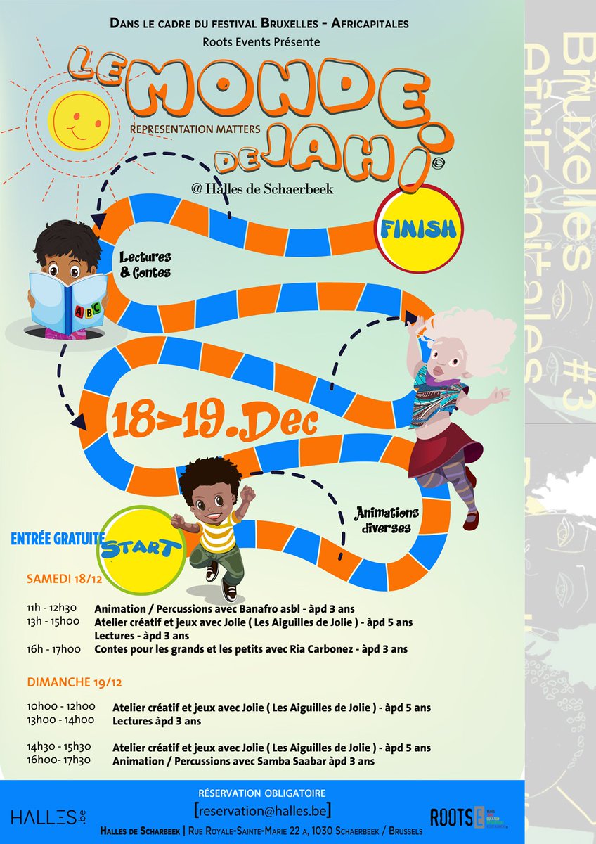 RootsEvents's tweet photo. It's the week-end, et ça va être fou! Le Brussels African Market, @lemondedejahi , une masterclass Rumba, sur l'intelligence émotionnelle, du stand up, projection de #EllesBoss(ent), démo culinaire, expo/spectacle de marionnettes...ENTREE LIBRE! https://t.co/MiZxItJVwA https://t.co/g4LHuvuAPt