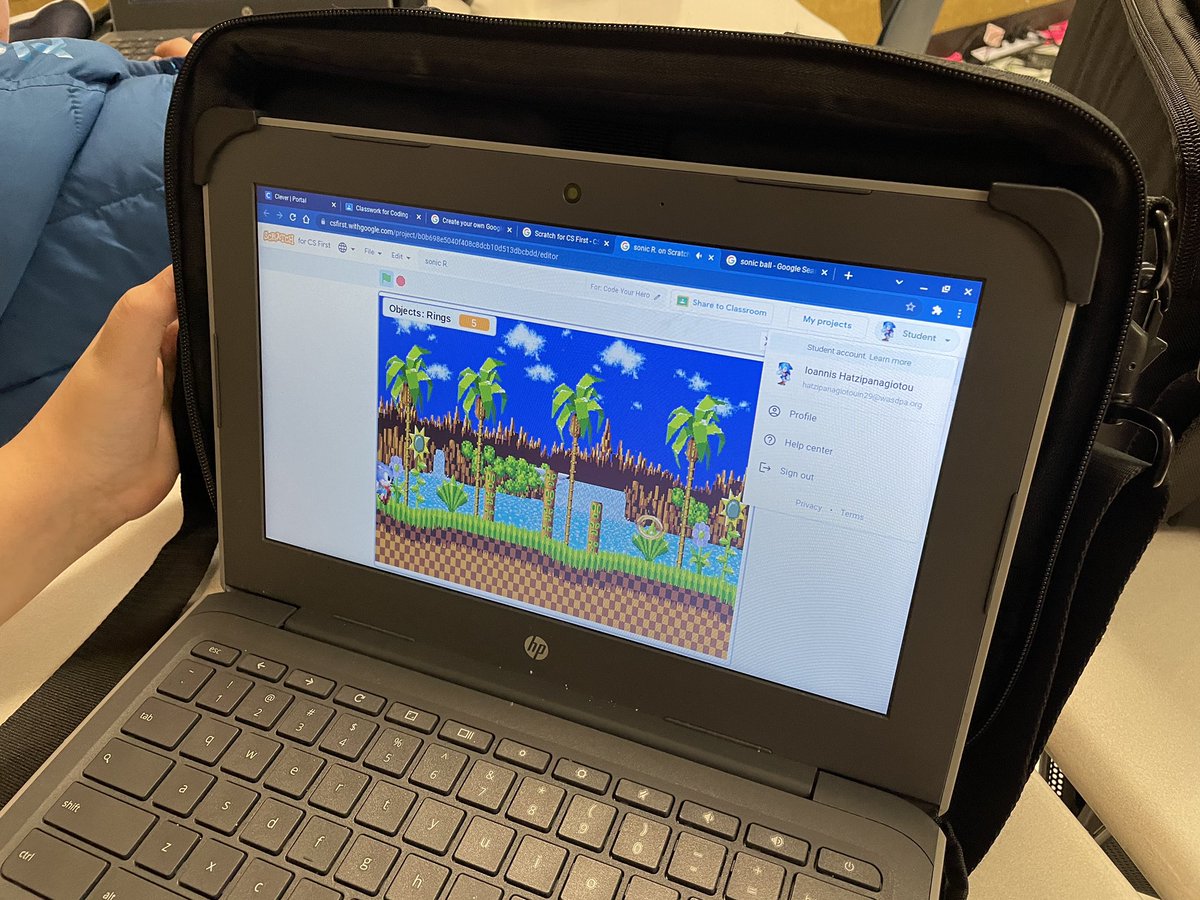 KMcCray85's tweet image. 🤯 A 5th gr Ss @WASDPA_FV took #Coding &amp;amp; ran! Using @scratch, @GoogleForEdu #CAFirst and information from the #CSEdWeek2021 virtual visit he coded his own video game! Our Ss have so much potential if we #LetGo &amp;amp; #LetThem! Interview w/the Ss coming soon!@wasdpa #DreamJob