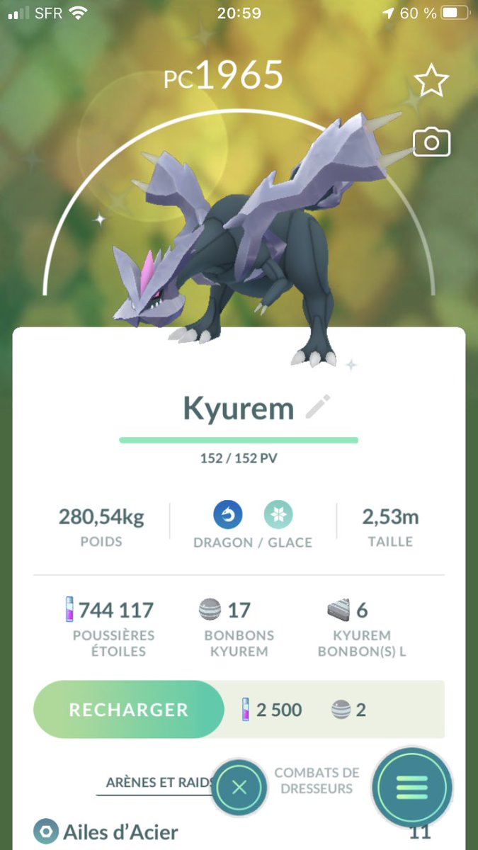 PokemonFr5's tweet photo. Pas incroyable mais un nouveau quand même 🦦😎 #ShinyPokemon #PokemonGO https://t.co/6yGUUcUUlC