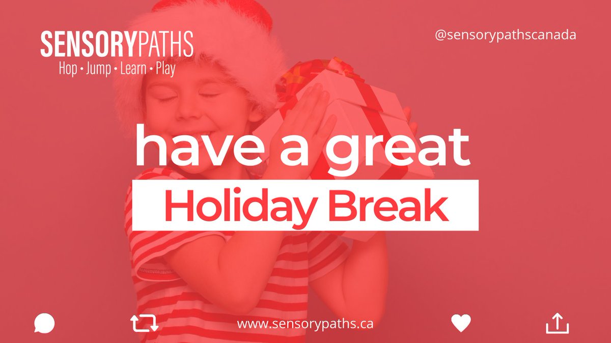 sensorypathsCA's tweet photo. We hope all teachers, students and educators have a great Holiday Break this year! #holidaybreak #offforholidays #sensorypathscanada #holidaybreaktime #schoolsout https://t.co/Rj7DOhcXhe