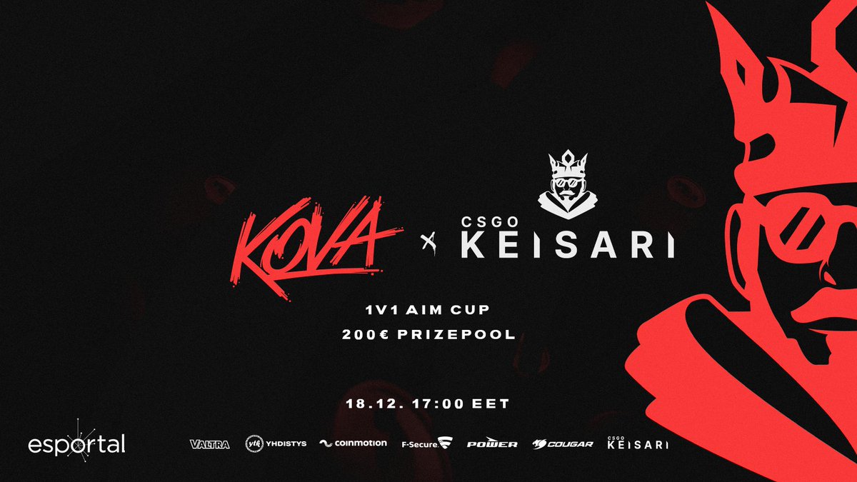 esportalfi's tweet photo. Ensimmäinen KOVA Cup pelataan huomenna klo 17!

Turnauksessa pääset kilpailemaan 200€ palkintopotista suorassa lähetyksessä https://t.co/0rJs62bo43 yhdessä @Spamnedi kanssa.

Liity mukaan nyt💯

🔗https://t.co/tIpCLUMGZT

#esportalfi #csgofi https://t.co/xU7PmJo5Ty