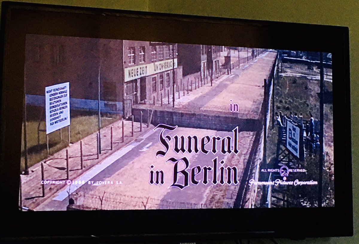 First time watch #FureralInBerlin thanks to @imprint_films #MichealCaine #GuyDoleman #GuyHamliton