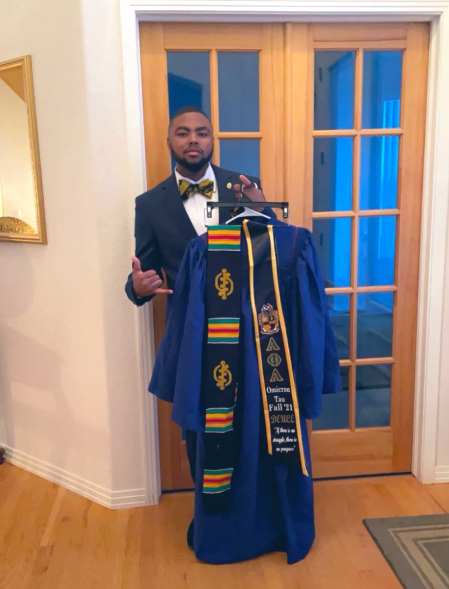 Da_man20's tweet image. Took a long time to get to this point, but I’m glad to say I am officially a college graduate!!!! #graduation2021 #GRADUATIONDAY #AlphaPhiAlphaFraternityInc #blackexcellence