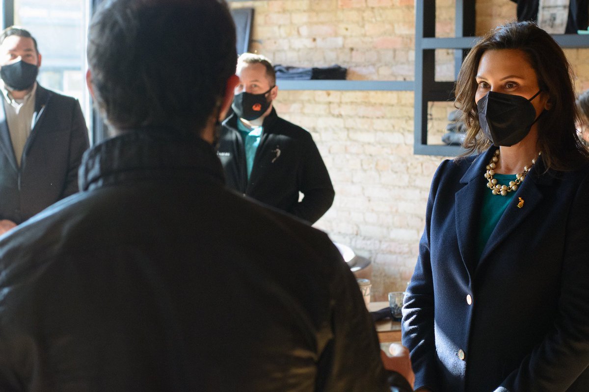 GovWhitmer's tweet photo. Investments in downtown Alma have helped revitalize this community and rebuild small businesses. I’m committed to ensuring that communities and small businesses all across Michigan have the tools and the talent they need to thrive. https://t.co/GvqUdw3xqZ