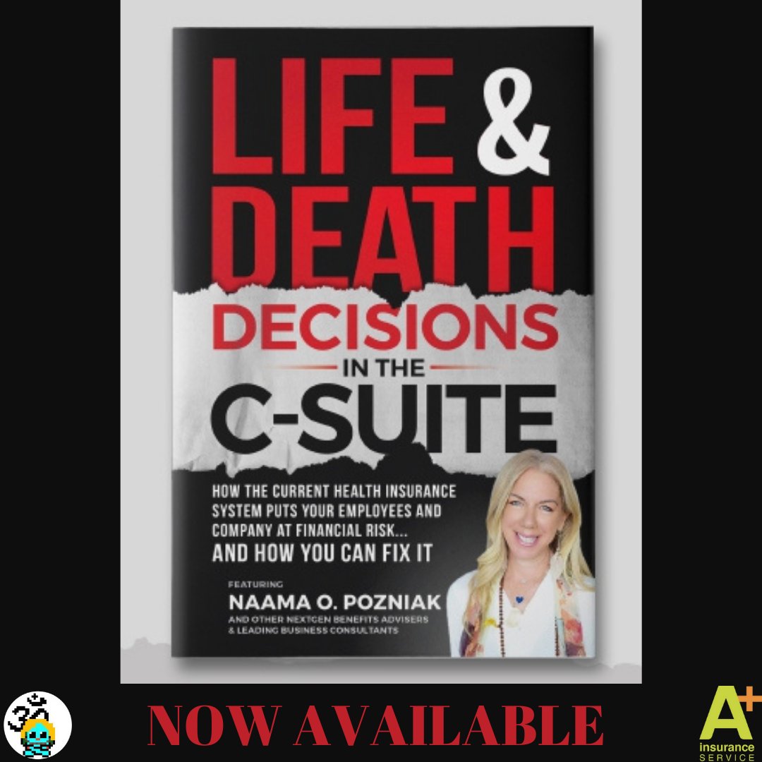 aplusinsurances's tweet photo. 🎉📚🎁 I am so excited that our new book, "Life &amp; Death Decisions in the C-Suite," which can save millions for companies across the country, has just been released!
Get your free copy for a limited time on Amazon here: https://t.co/lafN5v04wG
#book #csuite #NFTCommunity #laahu https://t.co/l8r7ELRVZL