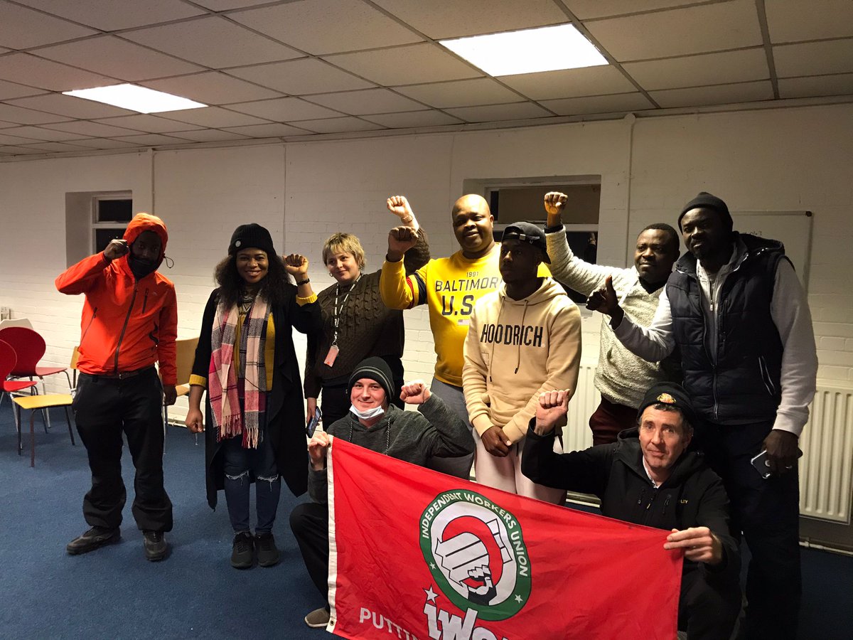 IWGB_CLB's tweet photo. 🚨DAY 12 UPDATES🚨

🎯 Huddersfield riders demonstrate and join the strike
🎯 Blackpool riders shut down McDonald's restaurants in the area
🎯 Sheffield stand strong
🎯 IWGB send a letter to @Stuart_Delivery CEO
🎯 Sunderland meets to join the strike

#PayRiseNotPayCut https://t.co/ri7hpnKRiE