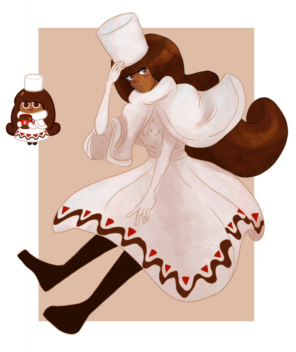 artphenion's tweet photo. #cookierun #cookierunkingdom #CocoaCookie  her design is top tier https://t.co/ieCflj8rkR